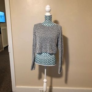 White And Black H&M Top Sz Md